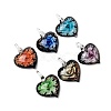 Handmade Gold Sand Lampwork Pendants LAMP-S059-6-B-2