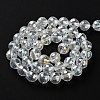 Electroplate Glass Bead Strands EGLA-R040-10mm-15-5