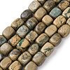 Natural Green Dragon Veins Beads Strands G-D098-D01-2