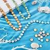4 Strands 4 Colors Freshwater Shell Beads Strands SHEL-SC0001-13-4