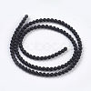 Natural Black Agate Beads Strands G-D543-3mm-2
