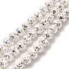 Electroplated Natural Lava Rock Beads Strands G-G984-08S-1