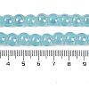 Baking Paint Electroplate Glass Beads Strands GLAA-G120-01J-4