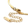 Ion Plating(IP) 304 Stainless Steel Herringbone Chain Bracelet for Men Women BJEW-E058-01A-G-3