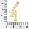 Brass Micro Pave Clear Cubic Zirconia Pendants KK-M289-01F-G-3