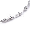 Non-Tarnish 304 Stainless Steel Link Chain Anklets AJEW-G026-03P-3