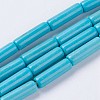 Synthetic Turquoise Beads Strands G-E456-43A-4x12mm-1