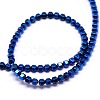 Electroplate Non-magnetic Synthetic Hematite Beads Strands G-I095-M-3