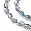 Electroplate Glass Beads Strands EGLA-J013-4x6mm-H03-3