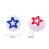 White Opaque Acrylic Beads MACR-YW0001-19C-2