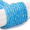 Baking Electroplate Glass Beads Strands DGLA-A039-J4mm-B12-1