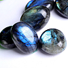 Natural Labradorite Cabochons G-PW0003-03A-2