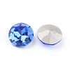 Pointed Back & Back Plated Glass Rhinestone Cabochons RGLA-J012-10mm-206-2