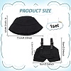 1Pc Cotton & PU Leather Suspender Trousers and 1Pc Cloth Bucket Hat for Dolls Accessories DOLL-WR0001-05B-2
