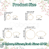 32Pcs 4 Sizes 2 Colors 316 Surgical Stainless Steel Wine Glass Charms Rings STAS-LP0001-02-2