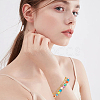 100Pcs Alloy Enamel Charms ENAM-SC0007-68-5