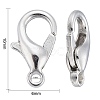 Platinum Plated Zinc Alloy Lobster Claw Clasps X-E103-P-NF-4