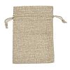 Christmas Printed Burlap Packing Pouches Drawstring Bags ABAG-Q053-02A-08-2