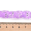 Transparent Glass Beads Strands LAMP-L078-010D-4