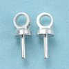 Brass Cup Peg Bails Pendants KK-Z018-01B-S-2