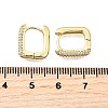 Brass Micro Pave Clear Cubic Zirconia Hoop Earrings EJEW-Z121-10G-5