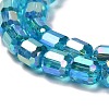 Electroplate Glass Beads Strands EGLA-D030-19L-3