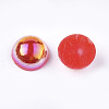 ABS Plastic Imitation Pearl Cabochons OACR-S025-6mm-02-2