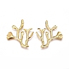 Electroplated Iron Pendants X-IFIN-I030-04G-2