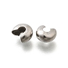 304 Stainless Steel Crimp Beads Covers STAS-P239-34P-05-2