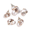 Electroplated Golden Brass Edged Natural Spiral Shell Pendants SSHEL-Q101-04-1