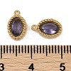 Ion Plating(IP) 304 Stainless Steel Micro Pave Cubic Zirconia Charms X-STAS-K256-19G-4