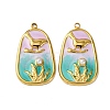 304 Stainless Steel Enamel Pendants STAS-L299-22G-01-1
