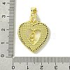 Mother's Day Brass Micro Pave Clear Cubic Zirconia Pendants KK-H472-13G-08-3