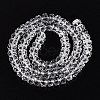 Transparent Glass Beads Strands GLAA-Q114-01A-A01-2