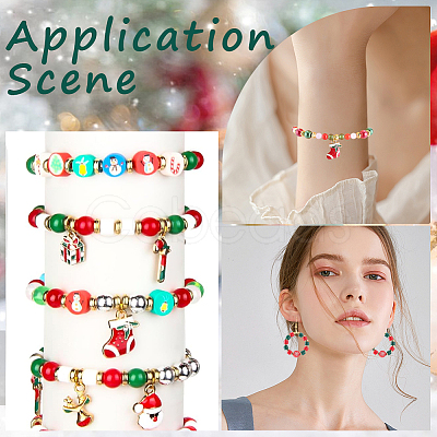 Christmas DIY Bangles Jewelry Making Kit DIY-SC0026-16-1