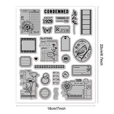 Rubber Clear Stamps DIY-WH0251-009-1