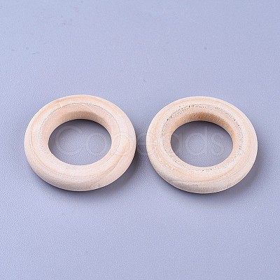 Unfinished Wood Linking Rings LS-WOOD-F002-01-30mm-1