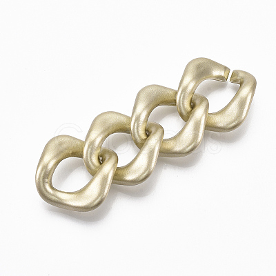 Spray Painted CCB Plastic Linking Rings CCB-R104-04A-02-1