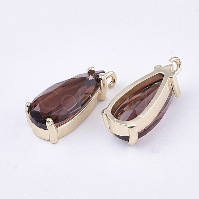 Transparent Glass Pendants X-GLAA-T007-22C-1