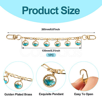 Brass Figaro Chains Bag Strap AJEW-TAC00039-1