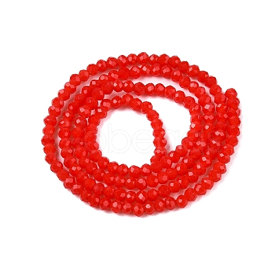 Opaque Solid Color Imitation Jade Glass Beads Strands EGLA-A044-P1mm-D22-1