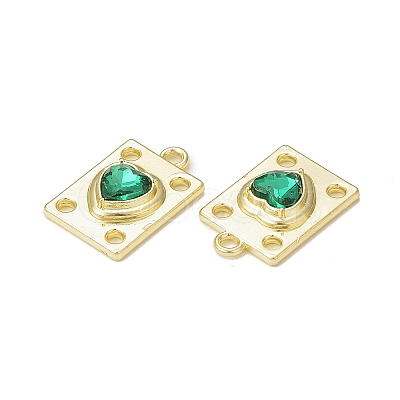 Rack Plating Alloy Glass Pendants PALLOY-P291-06G-01-1