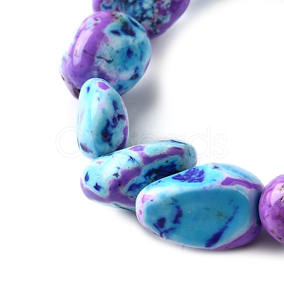 Dyed Natural Magnesite Beads Strands G-L617-A01-02-1