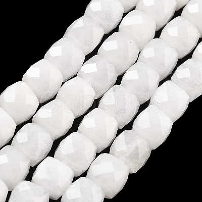 Natural White Jade Beads Strands G-C179-B23-01-1