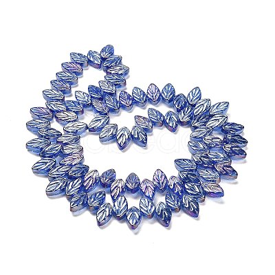 Electroplate Glass Beads Strands EGLA-B004-02A-AB03-1