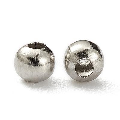 Tarnish Resistant 304 Stainless Steel Hollow Round Seamed Beads STAS-R032-3mm-1