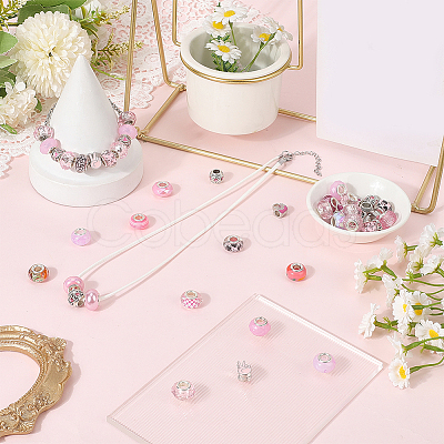 Alloy Rhinestone/Resin European Beads MPDL-SC0001-11A-1