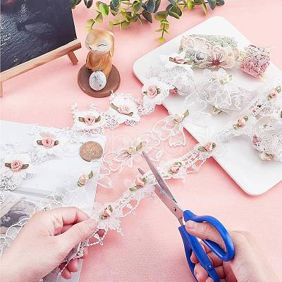 6 Yards 6 Style Embroidered Trim Ribbons DIY-AR0002-34-1