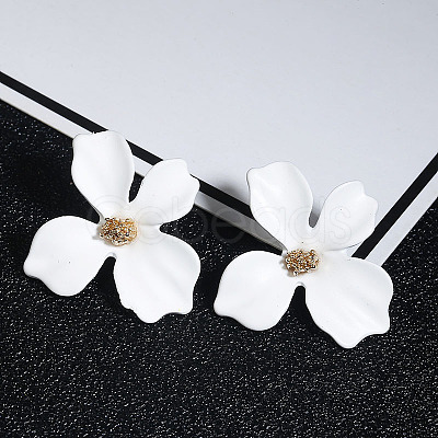 Flower Alloy Stud Earrings WGD3727-01-1