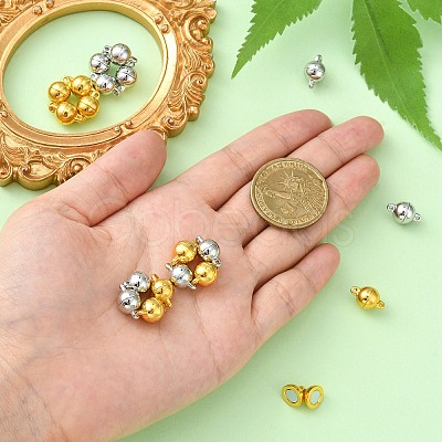 20 Sets 2 Colors Aolly Magnetic Clasps PALLOY-CJ0002-44-1